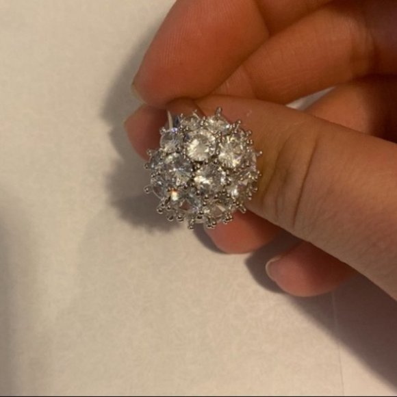 925 silver stamped CZ simulated 3ct stones - Picture 7 of 7